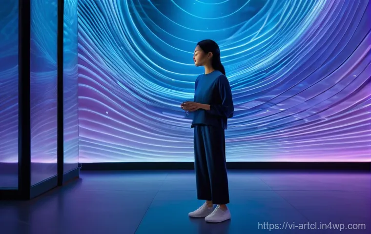 사운드 아트 프로젝트에서의 학제간 접근 - **Immersive Multi-Sensory Sound Art Experience**:
"A young Vietnamese woman, dressed in a stylis...