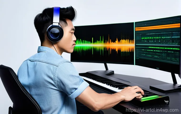 사운드 아트 프로젝트에서의 학제간 접근 - **Immersive Multi-Sensory Sound Art Experience**:
    "A young Vietnamese woman, dressed in a stylis...